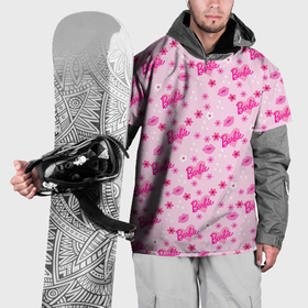 Накидка на куртку 3D с принтом Барби, сердечки и цветочки , 100% полиэстер |  | 