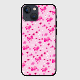 Чехол для iPhone 13 mini с принтом Барби, сердечки и цветочки в Кировске,  |  | Тематика изображения на принте: 