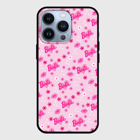 Чехол для iPhone 13 Pro с принтом Барби, сердечки и цветочки в Кировске,  |  | 