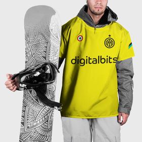 Накидка на куртку 3D с принтом ФК Интер форма 22 23 третья , 100% полиэстер |  | Тематика изображения на принте: 