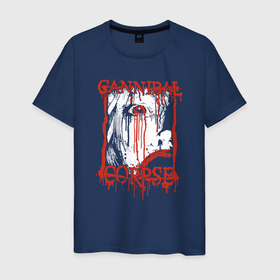 Мужская футболка хлопок с принтом Cannibal Corpse   metal в Белгороде, 100% хлопок | прямой крой, круглый вырез горловины, длина до линии бедер, слегка спущенное плечо. | 