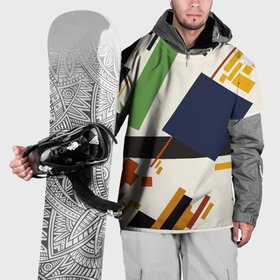 Накидка на куртку 3D с принтом Малевич супрематическая композиция в Санкт-Петербурге, 100% полиэстер |  | 