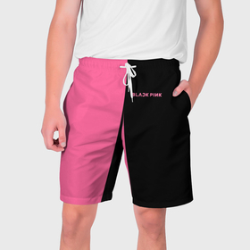 Мужские шорты 3D с принтом Blackpink  двойной ,  полиэстер 100% | прямой крой, два кармана без застежек по бокам. Мягкая трикотажная резинка на поясе, внутри которой широкие завязки. Длина чуть выше колен | 