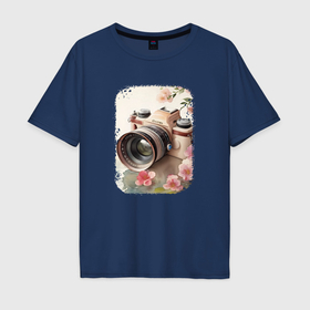 Мужская футболка хлопок Oversize с принтом Capturing Moments в Санкт-Петербурге, 100% хлопок | свободный крой, круглый ворот, “спинка” длиннее передней части | Тематика изображения на принте: 
