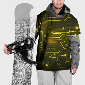 Накидка на куртку 3D с принтом Системная плата арт , 100% полиэстер |  | Тематика изображения на принте: 