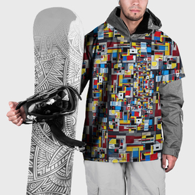 Накидка на куртку 3D с принтом Живопись в стиле Мондриан в Белгороде, 100% полиэстер |  | Тематика изображения на принте: 
