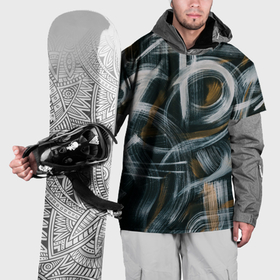 Накидка на куртку 3D с принтом Мазки кисти в Екатеринбурге, 100% полиэстер |  | 