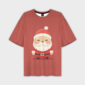 Мужская футболка oversize 3D с принтом Санта Клаус: арт нейросети в Кировске,  |  | 