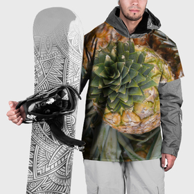 Накидка на куртку 3D с принтом Ананасы pineapple , 100% полиэстер |  | 