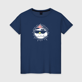 Светящаяся женская футболка с принтом Chicken Gun: крутой цыпленок в Кировске,  |  | 