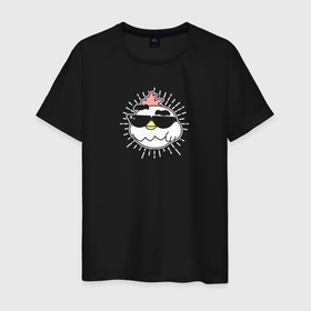 Светящаяся мужская футболка с принтом Chicken Gun: крутой цыпленок в Кировске,  |  | 