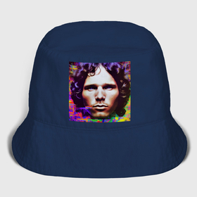 Мужская панама хлопок с принтом Jim Morrison Glitch 25 Digital Art в Кировске,  |  | 