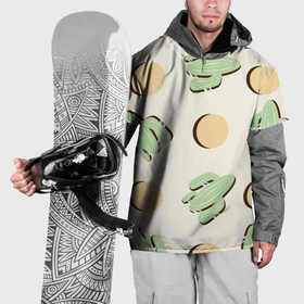 Накидка на куртку 3D с принтом Пустынный кактус в Кировске, 100% полиэстер |  | Тематика изображения на принте: 
