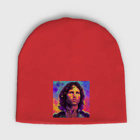 Мужская шапка демисезонная с принтом Jim Morrison Strange colors Art в Екатеринбурге,  |  | 