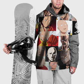 Накидка на куртку 3D с принтом Saitama   many faces , 100% полиэстер |  | Тематика изображения на принте: 