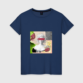 Женская футболка хлопок с принтом Медуза, но не Горгона в Санкт-Петербурге, 100% хлопок | прямой крой, круглый вырез горловины, длина до линии бедер, слегка спущенное плечо | 