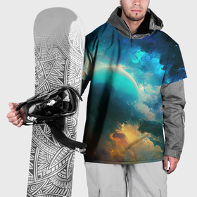 Накидка на куртку 3D с принтом Далекий космос , 100% полиэстер |  | 