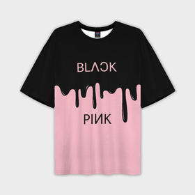 Мужская футболка oversize 3D с принтом Blackpink   краски в Курске,  |  | Тематика изображения на принте: 