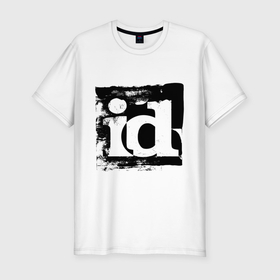 Мужская футболка хлопок Slim с принтом ID software logo в Кировске, 92% хлопок, 8% лайкра | приталенный силуэт, круглый вырез ворота, длина до линии бедра, короткий рукав | 