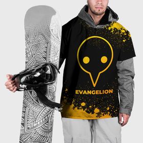 Накидка на куртку 3D с принтом Evangelion   gold gradient в Кировске, 100% полиэстер |  | Тематика изображения на принте: 