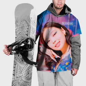 Накидка на куртку 3D с принтом BlackPink Gorgeous Jennie в Санкт-Петербурге, 100% полиэстер |  | Тематика изображения на принте: 
