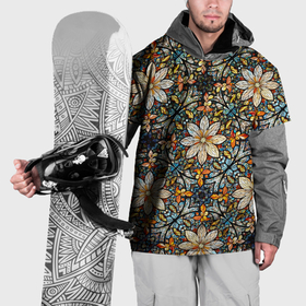 Накидка на куртку 3D с принтом Витражная мозайка в Тюмени, 100% полиэстер |  | 