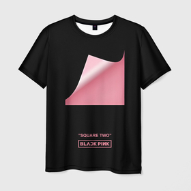 Мужская футболка 3D с принтом Blackpink Square two в Кировске, 100% полиэфир | прямой крой, круглый вырез горловины, длина до линии бедер | Тематика изображения на принте: 