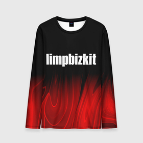 Мужской лонгслив 3D с принтом Limp Bizkit red plasma , 100% полиэстер | длинные рукава, круглый вырез горловины, полуприлегающий силуэт | Тематика изображения на принте: 