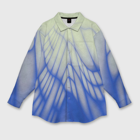 Мужская рубашка oversize 3D с принтом Лучи   неоновый синий   Хуф и Ся в Санкт-Петербурге,  |  | Тематика изображения на принте: 