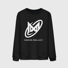 Мужской свитшот хлопок с принтом Nigma Galaxy logo в Белгороде, 100% хлопок |  | Тематика изображения на принте: 