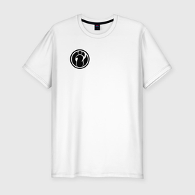 Мужская футболка хлопок Slim с принтом Invictus Gaming лого , 92% хлопок, 8% лайкра | приталенный силуэт, круглый вырез ворота, длина до линии бедра, короткий рукав | 
