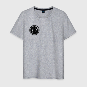 Мужская футболка хлопок с принтом Invictus Gaming лого , 100% хлопок | прямой крой, круглый вырез горловины, длина до линии бедер, слегка спущенное плечо. | Тематика изображения на принте: 