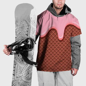 Накидка на куртку 3D с принтом Ice cream man в Санкт-Петербурге, 100% полиэстер |  | Тематика изображения на принте: 