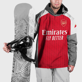 Накидка на куртку 3D с принтом Букайо Сака Арсенал форма 23 24 домашняя , 100% полиэстер |  | 