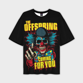Мужская футболка oversize 3D с принтом Offspring skull в Екатеринбурге,  |  | 