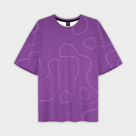 Мужская футболка oversize 3D с принтом Объемные разводы   яркий фиолетовый   узор Хуф и Ся в Санкт-Петербурге,  |  | 