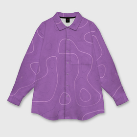 Мужская рубашка oversize 3D с принтом Объемные разводы   яркий фиолетовый   узор Хуф и Ся в Санкт-Петербурге,  |  | 