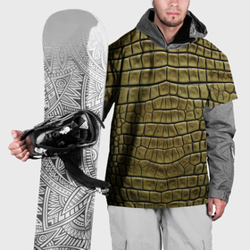 Накидка на куртку 3D с принтом текстура кожи крокодила в Белгороде, 100% полиэстер |  | 