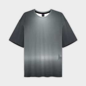 Мужская футболка oversize 3D с принтом Прогулка по воде в Курске,  |  | Тематика изображения на принте: 