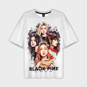 Мужская футболка oversize 3D с принтом Blackpink 2018 ,  |  | 