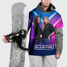 Накидка на куртку 3D с принтом Blackpink  neon в Кировске, 100% полиэстер |  | 