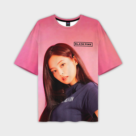 Мужская футболка oversize 3D с принтом Jennie Blackpink  kpop в Екатеринбурге,  |  | 