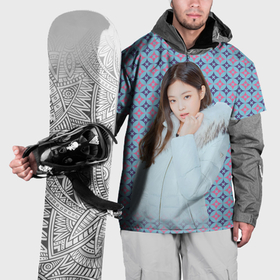 Накидка на куртку 3D с принтом Blackpink Jennie Kim Blackpink winter  style в Екатеринбурге, 100% полиэстер |  | Тематика изображения на принте: 