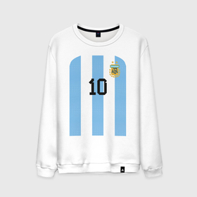 Мужской свитшот хлопок с принтом Месси сборная Аргентины ЧМ 2022 в Санкт-Петербурге, 100% хлопок |  | 