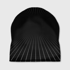 Шапка 3D с принтом сетка пространства чёрный фон в Курске, 100% полиэстер | универсальный размер, печать по всей поверхности изделия | Тематика изображения на принте: 