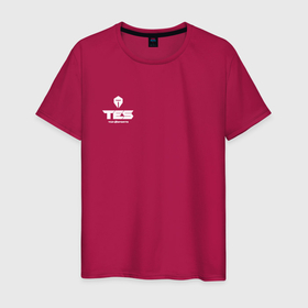 Мужская футболка хлопок с принтом Top Esports logo в Петрозаводске, 100% хлопок | прямой крой, круглый вырез горловины, длина до линии бедер, слегка спущенное плечо. | 