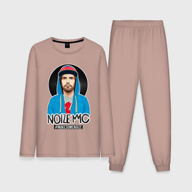 Мужская пижама с лонгсливом хлопок с принтом Noize MC   makesomenoize в Екатеринбурге,  |  | 