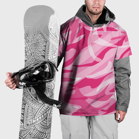 Накидка на куртку 3D с принтом Камуфляж в розовом в Курске, 100% полиэстер |  | 