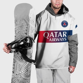 Накидка на куртку 3D с принтом Килиан Мбаппе форма ПСЖ 23 24 гостевая в Тюмени, 100% полиэстер |  | 