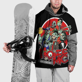 Накидка на куртку 3D с принтом Zombie   Noize MC в Санкт-Петербурге, 100% полиэстер |  | Тематика изображения на принте: 
